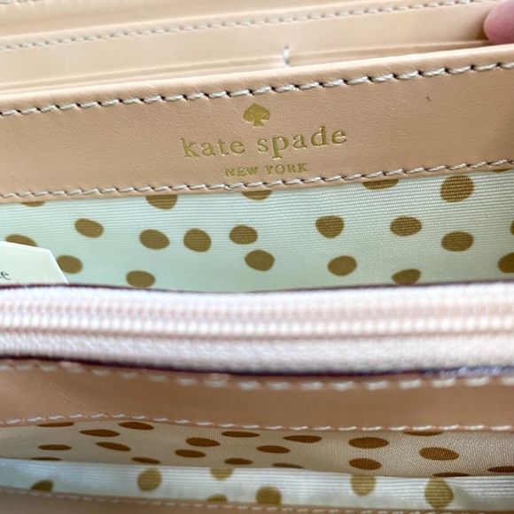 Kate Spade Light Blue Large Zip Around Continental Wallet with Original Tags - Picture 16 of 16